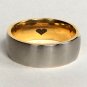 2 pcs Personalized Titanium Steel Couples Rings, Engagement Rings, Wedding bands, His and Her Rings