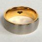 2 pcs Personalized Titanium Steel Couples Rings, Engagement Rings, Wedding bands, His and Her Rings