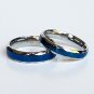 2 pcs Personalized Titanium Steel Couples Rings, Engagement Rings, Wedding bands, His and Her Rings