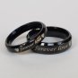 2 pcs Personalized Titanium Steel Couples Rings, Engagement Rings, Wedding bands, His and Her Rings
