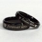 2 pcs Personalized Titanium Steel Couples Rings, Engagement Rings, Wedding bands, His and Her Rings
