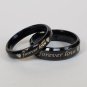 2 pcs Personalized Titanium Steel Couples Rings, Engagement Rings, Wedding bands, His and Her Rings