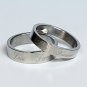 2 pcs Personalized Titanium Steel Couples Rings, Engagement Rings, Wedding bands, His and Her Rings