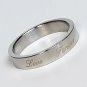 2 pcs Personalized Titanium Steel Couples Rings, Engagement Rings, Wedding bands, His and Her Rings