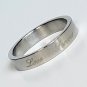 2 pcs Personalized Titanium Steel Couples Rings, Engagement Rings, Wedding bands, His and Her Rings