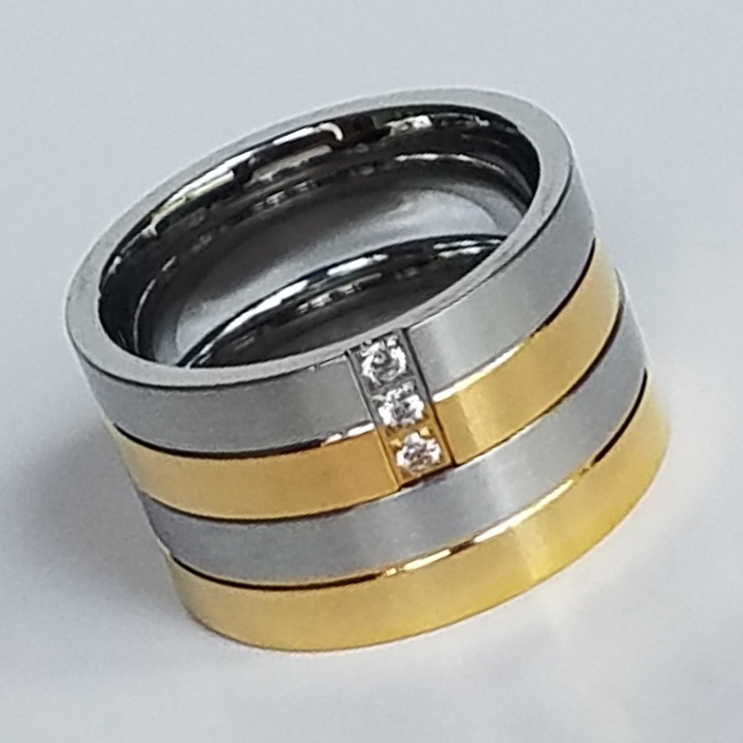 2 pcs Personalized Titanium Steel Couples Rings, Engagement Rings, Wedding bands, His and Her Rings