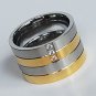 2 pcs Personalized Titanium Steel Couples Rings, Engagement Rings, Wedding bands, His and Her Rings