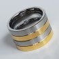 2 pcs Personalized Titanium Steel Couples Rings, Engagement Rings, Wedding bands, His and Her Rings