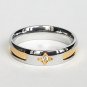 2 pcs Personalized Titanium Steel Couples Rings, Engagement Rings, Wedding bands, His and Her Rings