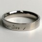 2 pcs Personalized Titanium Steel Couples Rings, Engagement Rings, Wedding bands, His and Her Rings