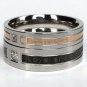 2 pcs Personalized Titanium Steel Couples Rings, Engagement Rings, Wedding bands, His and Her Rings