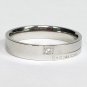 2 pcs Personalized Titanium Steel Couples Rings, Engagement Rings, Wedding bands, His and Her Rings