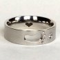 2 pcs Personalized Titanium Steel Couples Rings, Engagement Rings, Wedding bands, His and Her Rings