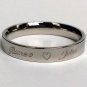 2 pcs Personalized Titanium Steel Couples Rings, Engagement Rings, Wedding bands, His and Her Rings