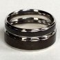 2 pcs Personalized Titanium Steel Couples Rings, Engagement Rings, Wedding bands, His and Her Rings