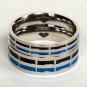 2 pcs Personalized Titanium Steel Couples Rings, Engagement Rings, Wedding bands, His and Her Rings