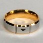 2 pcs Personalized Titanium Steel Couples Rings, Engagement Rings, Wedding bands, His and Her Rings