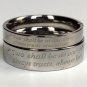 2 pcs Personalized Titanium Steel Couples Rings, Engagement Rings, Wedding bands, His and Her Rings