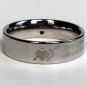 2 pcs Personalized Titanium Steel Couples Rings, Engagement Rings, Wedding bands, His and Her Rings
