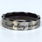 2 pcs Personalized Titanium Steel Couples Rings, Engagement Rings, Wedding bands, His and Her Rings