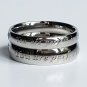 2 pcs Personalized Titanium Steel Couples Rings, Engagement Rings, Wedding bands, His and Her Rings