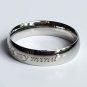 2 pcs Personalized Titanium Steel Couples Rings, Engagement Rings, Wedding bands, His and Her Rings
