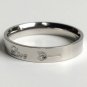 2 pcs Personalized Titanium Steel Couples Rings, Engagement Rings, Wedding bands, His and Her Rings