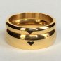 2 pcs Personalized Titanium Steel Couples Rings, Engagement Rings, Wedding bands, His and Her Rings