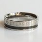2 pcs Personalized Titanium Steel Couples Rings, Engagement Rings, Wedding bands, His and Her Rings