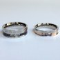 2 pcs Personalized Titanium Steel Couples Rings, Engagement Rings, Wedding bands, His and Her Rings