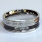2 pcs Personalized Titanium Steel Couples Rings, Engagement Rings, Wedding bands, His and Her Rings