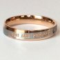 2 pcs Personalized Titanium Steel Couples Rings, Engagement Rings, Wedding bands, His and Her Rings