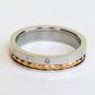 2 pcs Personalized Titanium Steel Couples Rings, Engagement Rings, Wedding bands, His and Her Rings