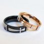 2 pcs Personalized Titanium Steel Couples Rings, Engagement Rings, Wedding bands, His and Her Rings