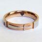 2 pcs Personalized Titanium Steel Couples Rings, Engagement Rings, Wedding bands, His and Her Rings