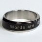 2 pcs Personalized Titanium Steel Couples Rings, Engagement Rings, Wedding bands, His and Her Rings