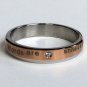 2 pcs Personalized Titanium Steel Couples Rings, Engagement Rings, Wedding bands, His and Her Rings
