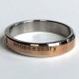 2 pcs Personalized Titanium Steel Couples Rings, Engagement Rings, Wedding bands, His and Her Rings