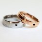 2 pcs Personalized Titanium Steel Couples Rings, Engagement Rings, Wedding bands, His and Her Rings