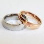 2 pcs Personalized Titanium Steel Couples Rings, Engagement Rings, Wedding bands, His and Her Rings