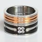 2 pcs Personalized Titanium Steel Couples Rings, Engagement Rings, Wedding bands, His and Her Rings