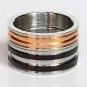 2 pcs Personalized Titanium Steel Couples Rings, Engagement Rings, Wedding bands, His and Her Rings