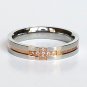 2 pcs Personalized Titanium Steel Couples Rings, Engagement Rings, Wedding bands, His and Her Rings