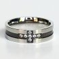 2 pcs Personalized Titanium Steel Couples Rings, Engagement Rings, Wedding bands, His and Her Rings