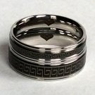 2 pcs Personalized Titanium Steel Couples Rings, Engagement Rings, Wedding bands, His and Her Rings