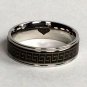 2 pcs Personalized Titanium Steel Couples Rings, Engagement Rings, Wedding bands, His and Her Rings