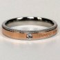 2 pcs Personalized Titanium Steel Couples Rings, Engagement Rings, Wedding bands, His and Her Rings