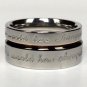 2 pcs Personalized Titanium Steel Couples Rings, Engagement Rings, Wedding bands, His and Her Rings