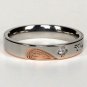 2 pcs Personalized Titanium Steel Couples Rings, Engagement Rings, Wedding bands, His and Her Rings