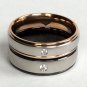 2 pcs Personalized Titanium Steel Couples Rings, Engagement Rings, Wedding bands, His and Her Rings